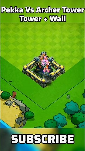 Max Archer Tower vs P.E.K.K.A! | #coc #archertower #shorts