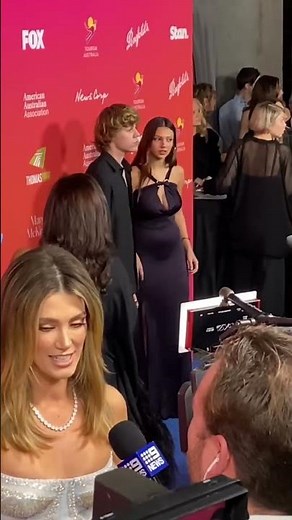 The Kid LAROI & Girlfriend Katarina Deme Arrive at G’Day USA Arts Gala