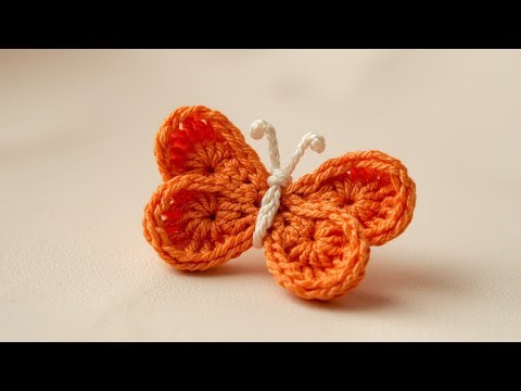 Wow Crochet Butterfly New Design 🧶 | Easy & Beautiful Crochet Butterfly Tutorial for Beginners