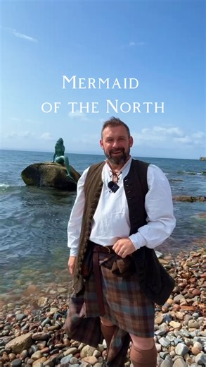 In 2007, the Highland year of Culture, a local artist Steve Hayward, from Hilton, sculpted the bronzed wood mermaid statue. The Mermaid of the North sits on a rock- named “Clach Dubh” (black rock in Gaelic) - in the Seaboard Village of Balintore. Sadly, in 2012 the mermaid was damaged by a severe storm. Originally made from wood and resin, she was not strong enough to withstand the stormy weather. In 2014 The Mermaid was replaced with the bronze cast model you can see today. source: easterrosspe