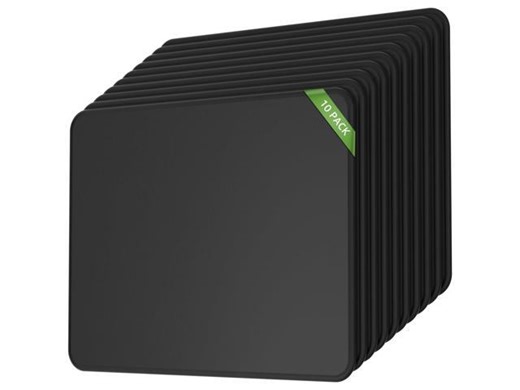 10 Pcs Mouse Pad, [30% Larger] Computer Mouse Pads with Stitched Edges, Black Mousepads Bulk with Non-Slip Rubber Base, Mouse Pad for Computers, Gaming & Home, 11 x 8.5inches, 3 mm Thickness - Newegg.com