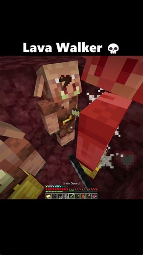 Minecraft Secret Lava Walker Enchantments (0.000001% probability)