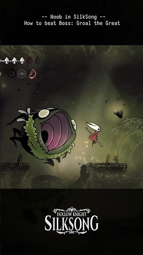Hollow Knight Silksong - Boss Fight Groal the Great #hollowknight #hollowknightsilksong
