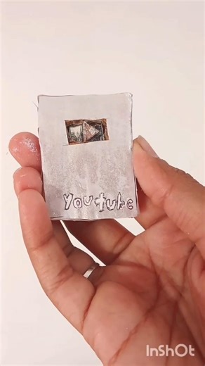 diy mini silver play button ▶️#diy #craftyhome #craft #trending #shortsvideo
