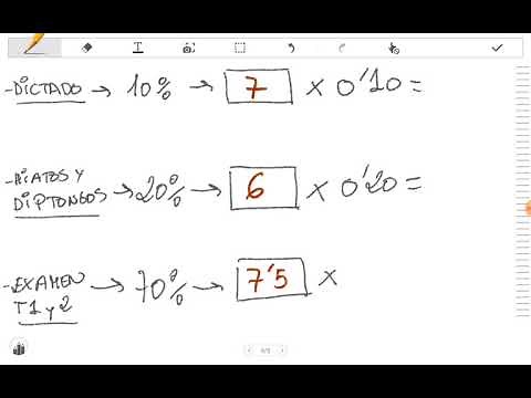 Tutorial notas con porcentajes