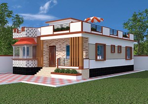 1.3K views · 39 reactions | ১০৫০ স্কয়ার ফিট জায়গার মধ্যে ৩ বেডরুমের অনেক সুন্দর একটি একতলা বাড়ির ডিজাইন||House Design|| | Bd Construction | Facebook