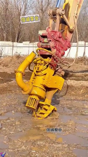 Excavator mortar pump is compatible with excavator power output, features a high-precision wear