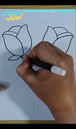 One-Minute Quick Guide: How to Draw a Simple Rose – Tutorial