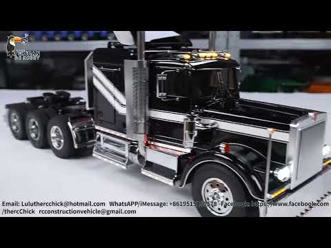Peterbilt 1/14 Grand hauler 8x4 with the best ever features REVIEW!!! upgraded suspension?