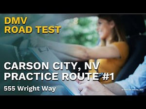 Carson City NV #1: ☑️ Real DMV Driving Exam Practice Route