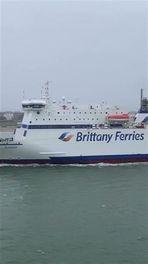 Brittany Ferries MV Islander arriving at Portsmouth • #ferry #boat #travel #shorts #travelvlog #ship