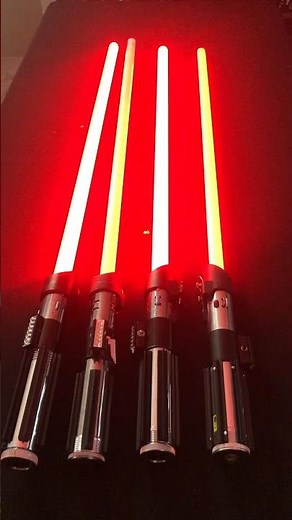Star wars darth vader lightsaber comparison cc sabers / hasbro black /stridersabers fx force elite