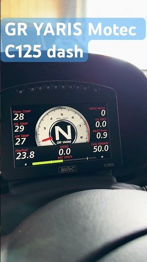 GR Yaris Motec C125 dash install
