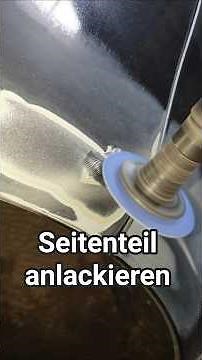 Beschädigtes Seitenteil spachtel und anlackieren. so geht's!!! #lackieren #auto #detailing #tips