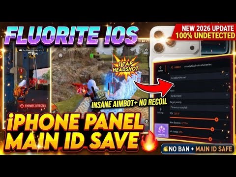 iOS Panel Free Fire | iphone Panel 🔥 Free Fire iphone Hack | iOS Panel | Fluorite ff ios