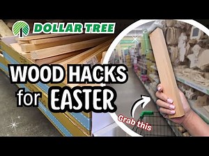 5 Simple Dollar Tree Easter DIYs 💕 (Wooden Faith-Inspired Decor)