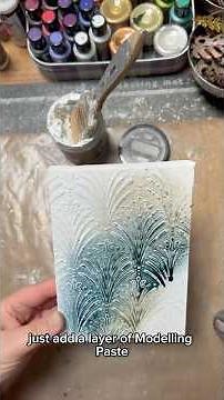 How to Use Modeling Paste #redesignwithprima #finnabair #mixedmedia
