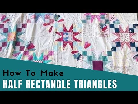 How to Make Half Rectangle Triangles (2 at a time)