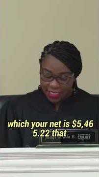 Judge Calculates Child Support LIVE In Court!#familycourt #courtroomdrama
