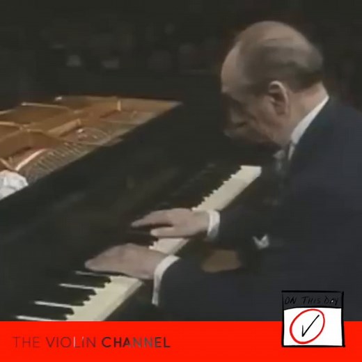 Pianist Vladimir Horowitz died on this day in 1989 | Known for his performances of the Romantic piano repertoire and his numerous recordings, he is remembered as one of the greatest piano virtuosi of all time | In this clip, he performs Schubert's Impromptu No. 3 in G flat major in 1987 | Read more at https://theviolinchannel.com/pianist-vladimir-horowitz-died-on-this-day/ | The Violin Channel