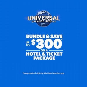 Book now and save when you bundle a 2-night or longer hotel stay with a 3-Park Ticket. Restrictions apply. | Universal Orlando Resort