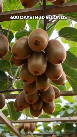 600 Days in 30 Seconds: The Incredible Life Cycle of a Kiwi Fruit 🥝 | Time Lapse #timelapse #shorts