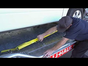 Securing the Vehicle In Tow to the Toy Hauler | U-Haul Trailers