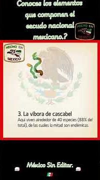 Elementos que componen nuestro escudo nacional mexicano.