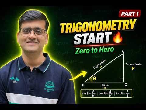 Trigonometry Part 1 | Basics Start 🔥 | Sin Cos Tan Explained for Beginners | class 10th