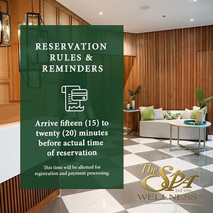 Before booking your next massage please take note of our reservation rules and reminders. For reservations and inquiries message us here or contact the branches directly. | The Spa Wellness