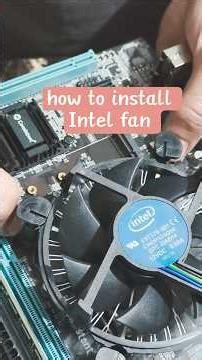 how to install an intel fan #install #intelfan #intallfanoncpu #cpufan #cpufaninstall