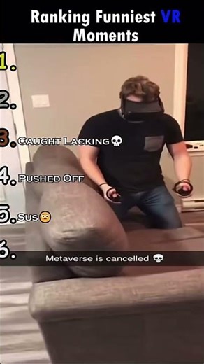 Funniest VR Moments: #virtualreality #vr #vrmemes #virtualrealityfun #shorts