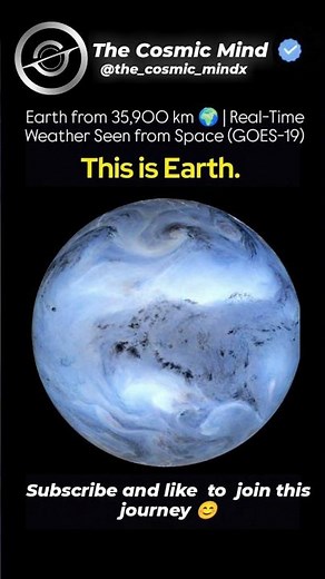 Earth from 35,900 km 🌍 | Real-Time Weather Seen from Space (GOES-19)