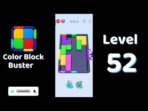 Color Block Buster Level 52 Walkthrough 🎨🧩 | Go Answer