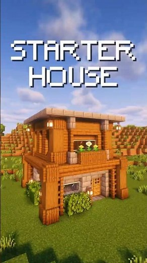 Minecraft | Starter house 🏡 Easy build 😁