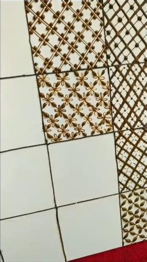 beautiful checks design 💯//tips& tricks// learn-grid tutorial // #mehndi #viral #youtubeshorts