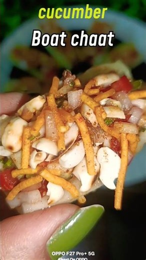 🥰Kukumber Boat Chaat🥒🔥 Healthy Tasty quickly & easy recipe🤤#viralvideo#trending#youtubeshorts#reels#