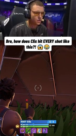 Bro, how does Clix hit EVERY shot like this?! 😱😂 #fortnite #fortniteclips #gaming