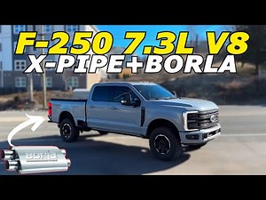 2025 Ford F-250 Tremor 7.3L V8 Exhaust Sound w/ X-PIpe & Borla ProXS!