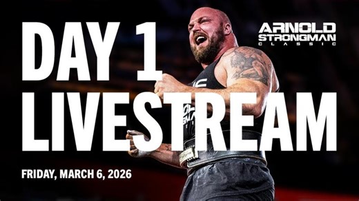Full Friday Live Stream | 2026 Arnold Strongman Classic | Paul Clarke