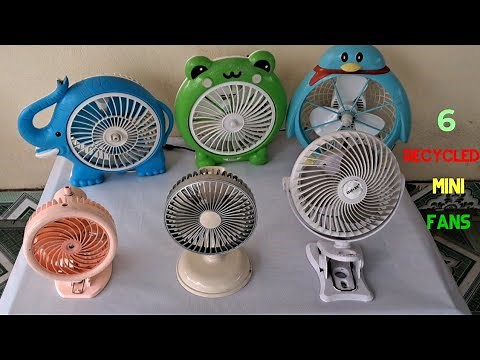 Let's review 6 battery-powered mini desk fans to see which one is stronger!