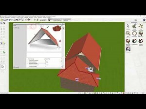 Freie Dachform zeichnen mit dem 3D Architekt