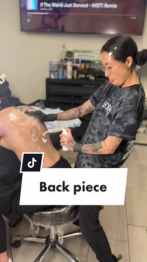 Tiger Stripe Back Piece Tattoo Transformation