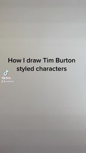 Cómo dibujar al estilo de Tim Burton