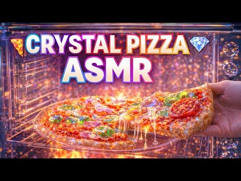 Crystal Pizza ASMR ✨🍕 | Magical Glass Food Bite & Subscribe💎 #asmr #animation #trending #ai #aivideo