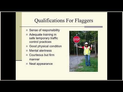 Flagging Basics for a Two Lane Roadway