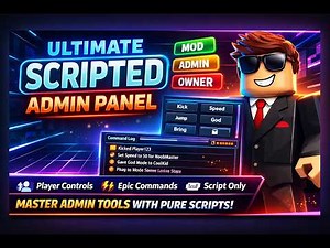🔥 ULTIMATE Roblox Admin Panel (100% Scripted UI – No Premade GUIs!)