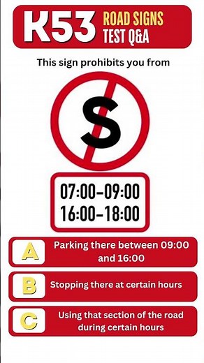 K53 ROAD SIGNS Learner’s Test South Africa