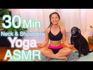 ASMR 🧘‍♀️ 30 Minute Neck and Shoulder Yoga w/ Fairy Char *Soft Spoken