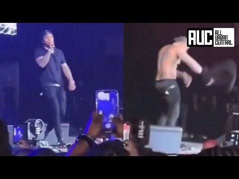 Kevin Gates Falls Off Stage Takes Shirt Off Like Nothing Happened